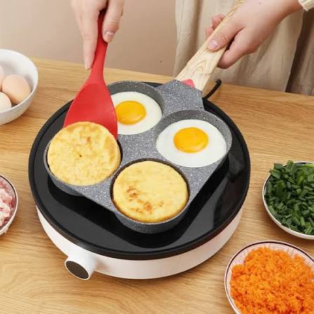 4-Hole Non-Stick Breakfast Frying Pan